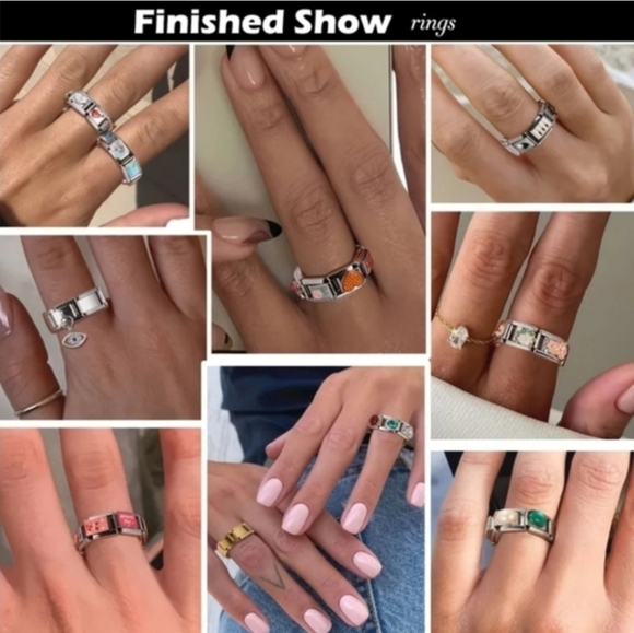 Italian Charm Bracelet Modular Heart with Friends & Star DIY Nomination Style - Picture 9 of 11